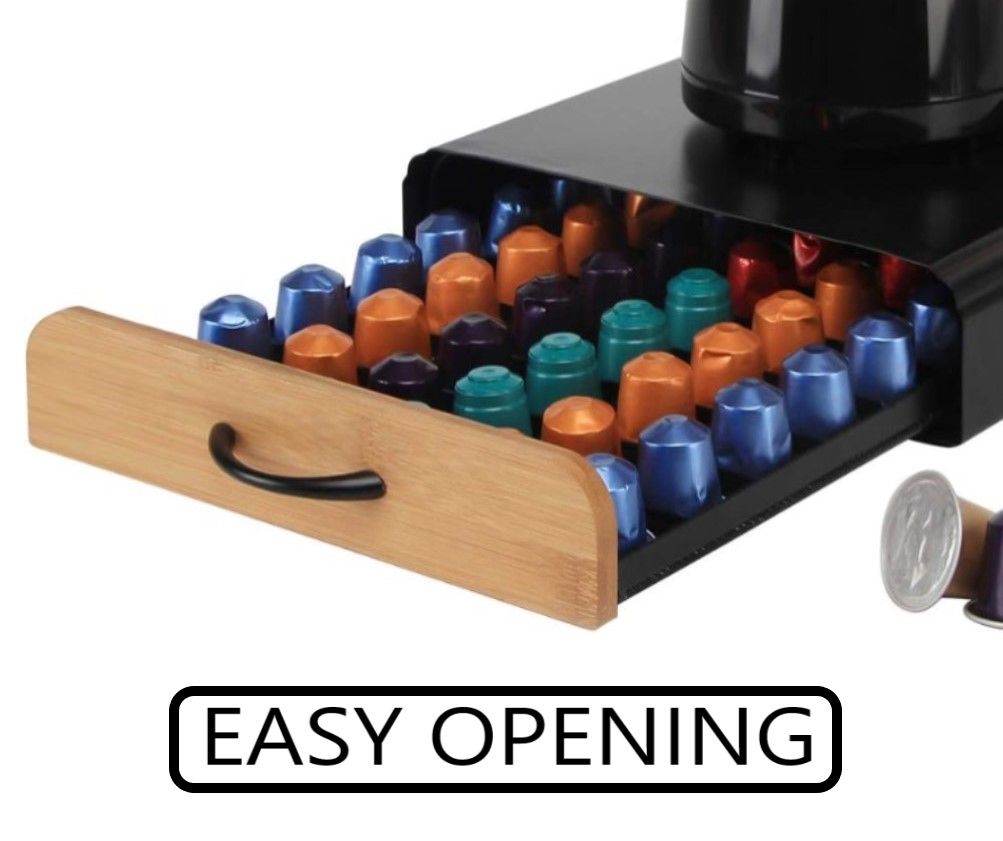 CARLA HOME 60 Pod Coffee Capsule Storage Drawer - Natural