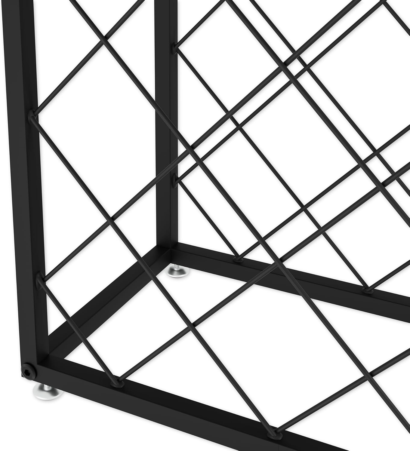 Freestanding Metal Wine Rack for 25 Bottles - Modern Design - SuperSaverAU - view 6