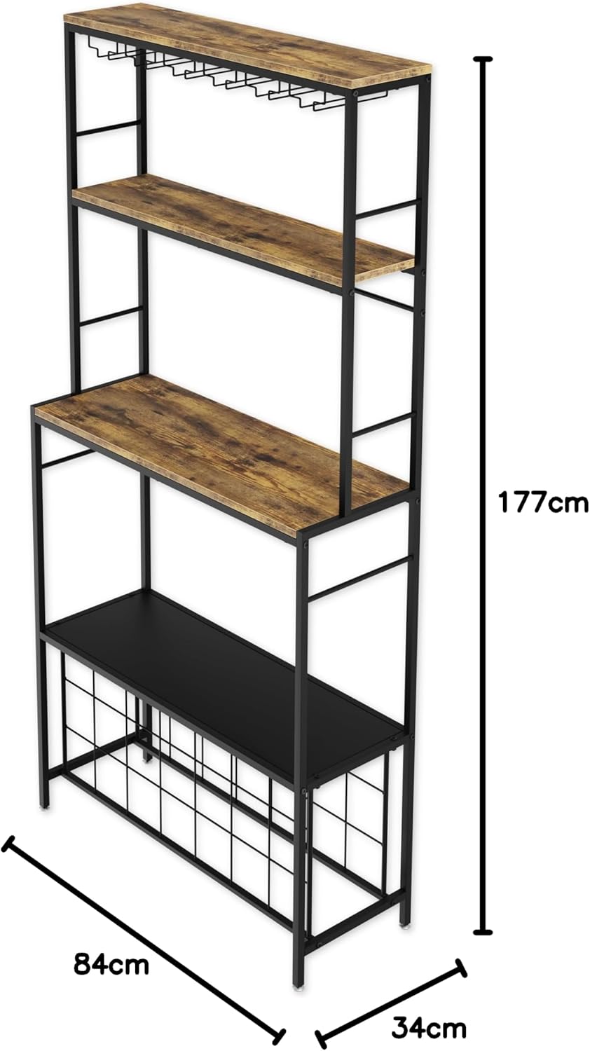 CARLA HOME Large Wine Rack for 20 Bottles with Wood Top - SuperSaverAU - view 10