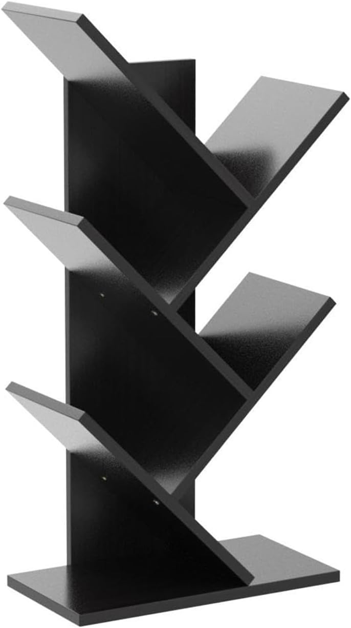 CARLA HOME 5-Tier Tree Bookshelf Storage Rack for Home Office (Black) - SuperSaverAU - view 9