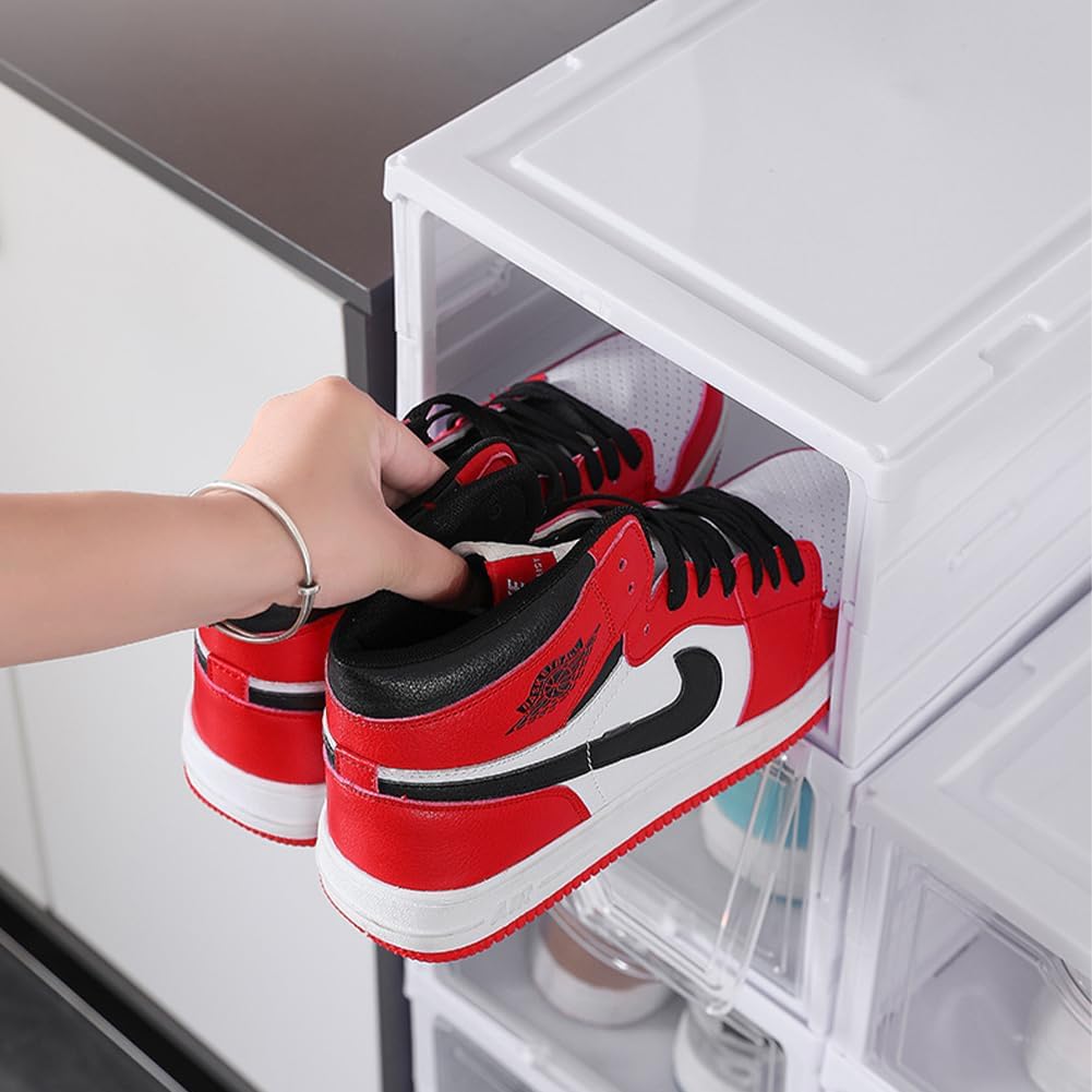 CARLA HOME 6-Tier Stackable Shoe Storage Box with Clear Door, 26 x 66 x 35 cm - SuperSaverAU - view 7