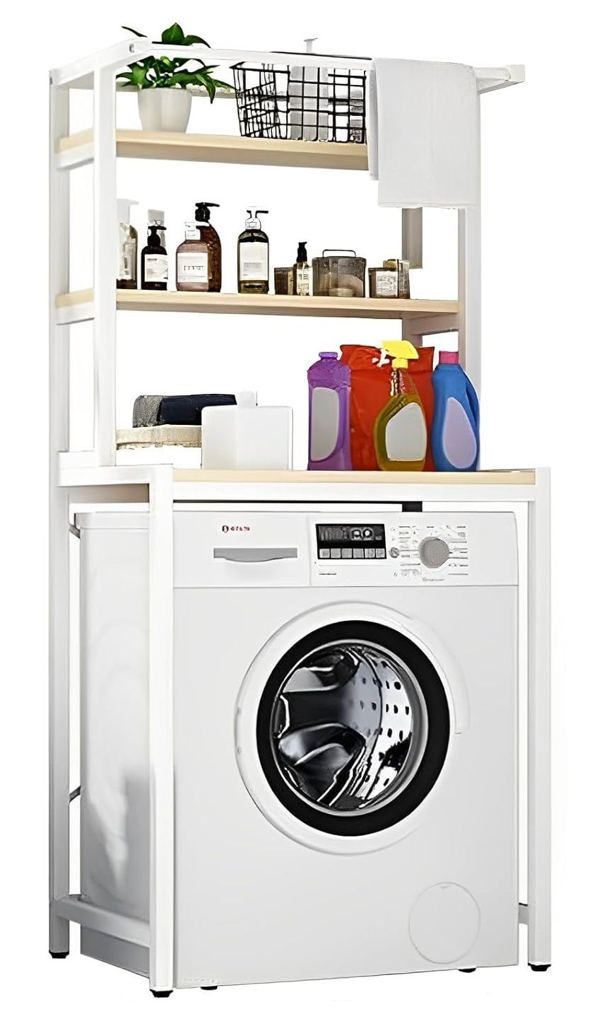 CARLA HOME 3-Tier Over Washing Machine Storage Rack – White