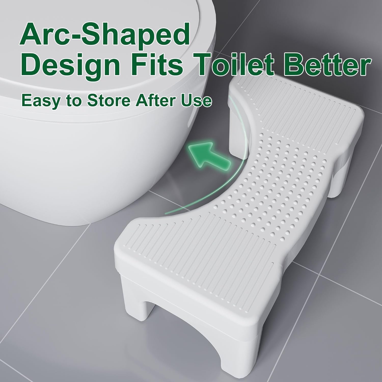 CARLA HOME Toilet Poop Stool Squat 40x17x21 cm for Easy Pooping, Non-Slip Design - SuperSaverAU - view 6