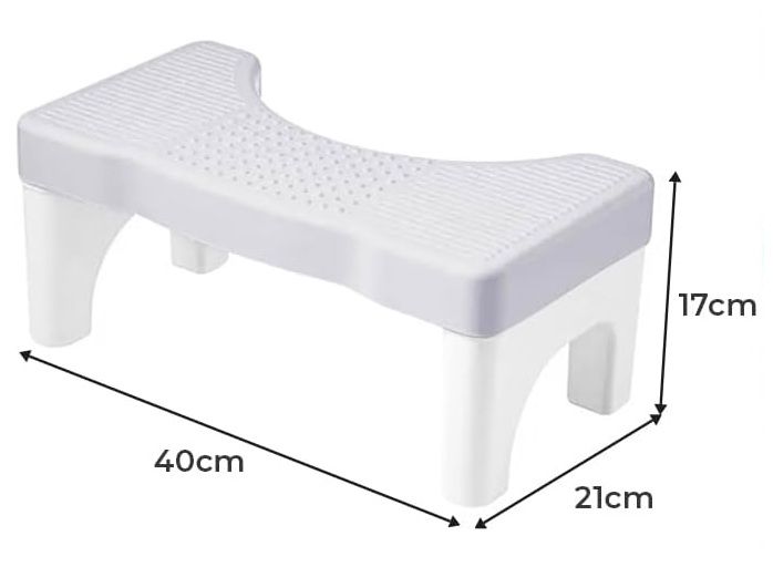 CARLA HOME Toilet Poop Stool Squat 40x17x21 cm for Easy Pooping, Non-Slip Design - SuperSaverAU - view 8