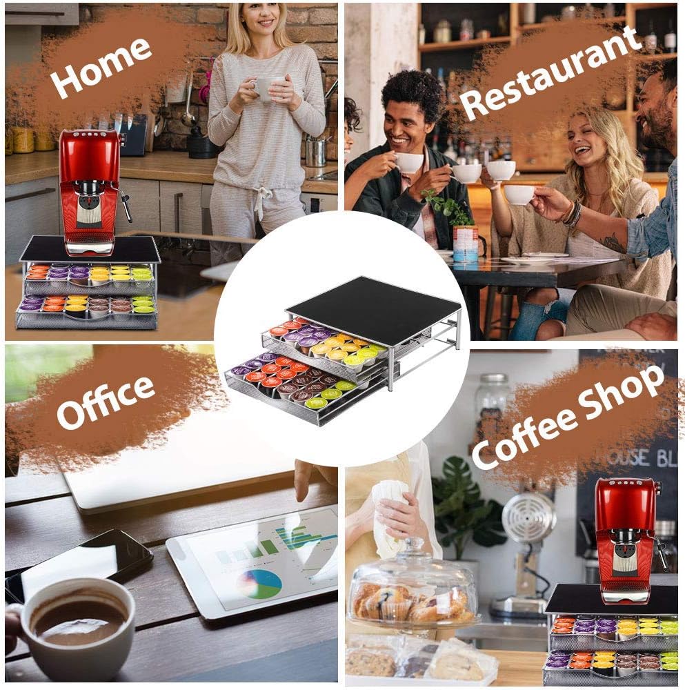 CARLA HOME K-Cup Coffee Pod Drawer Organizer - 72 Pods