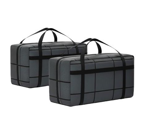 CARLA HOME Extra Large Moving Storage Bags – 180L 2 Pack with Handles