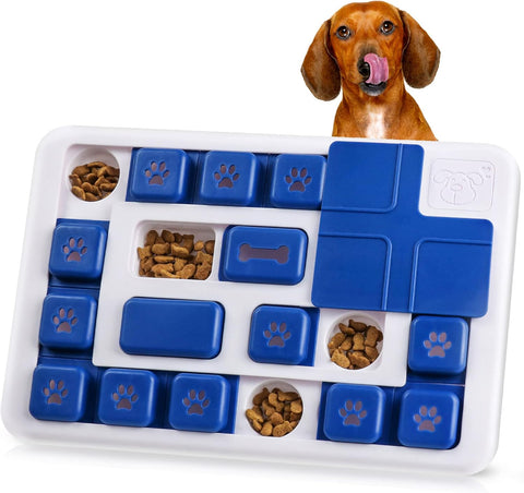 CARLA HOME Interactive Dog Puzzle Toy Slow Feeder Treat Dispenser