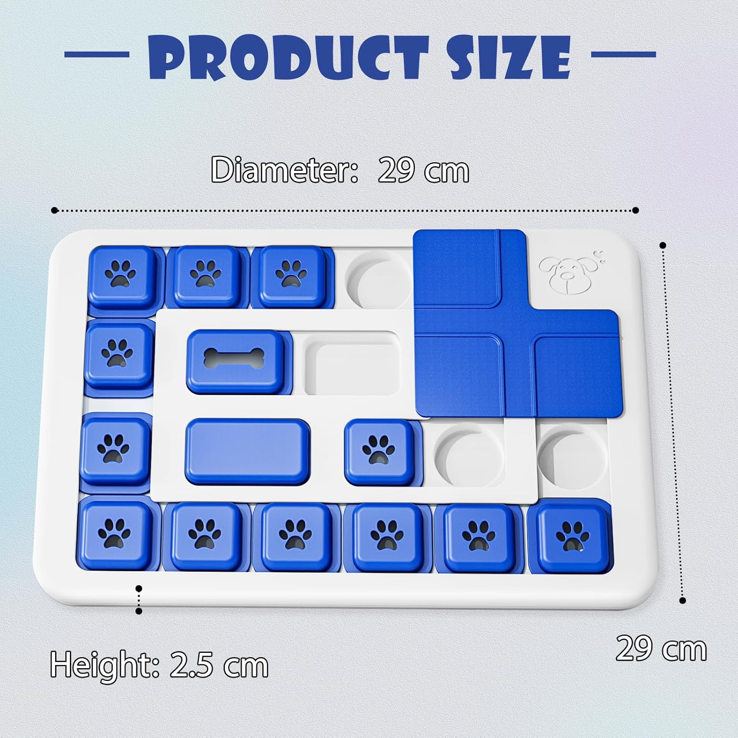 CARLA HOME Interactive Dog Puzzle Toy Slow Feeder Treat Dispenser