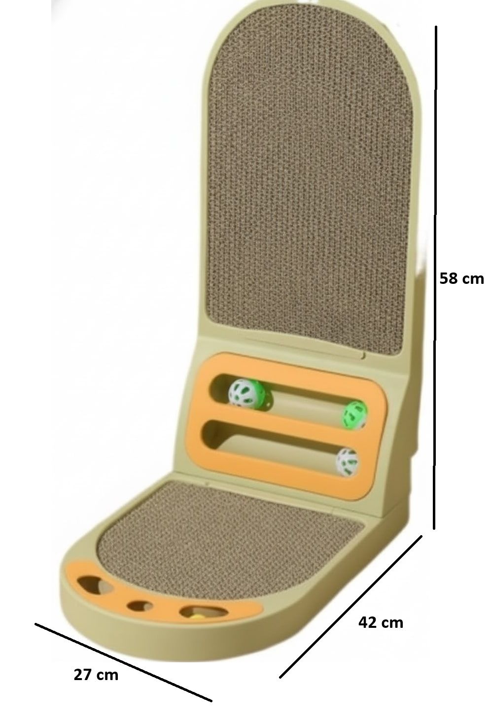 CARLA HOME Vertical Cat Scratching Board with Durable Cardboard