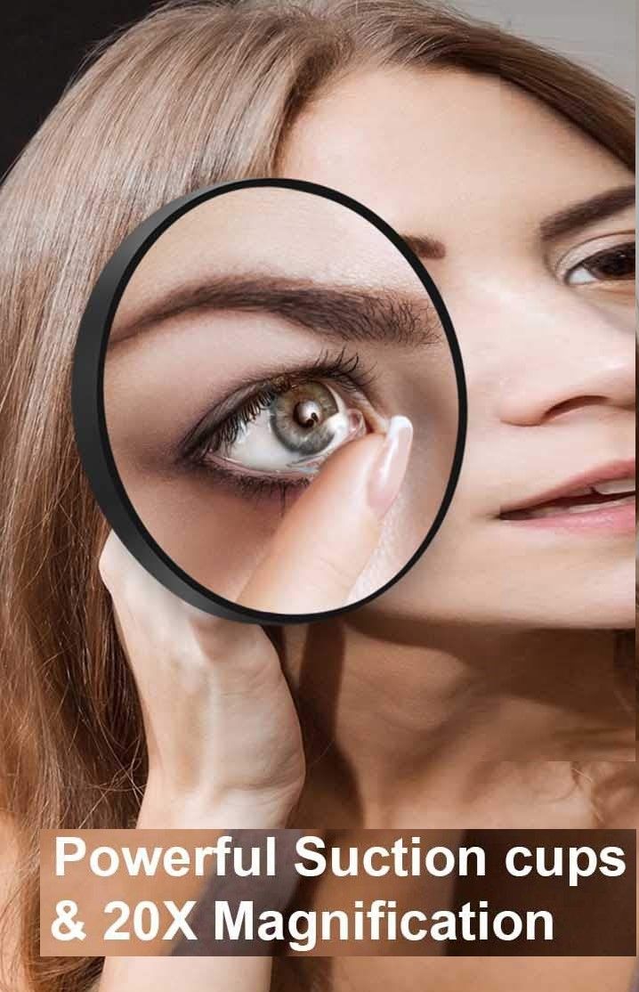 20X Magnifying Mirror and Eyebrow Tweezers Kit for Travel - SuperSaverAU - view 1