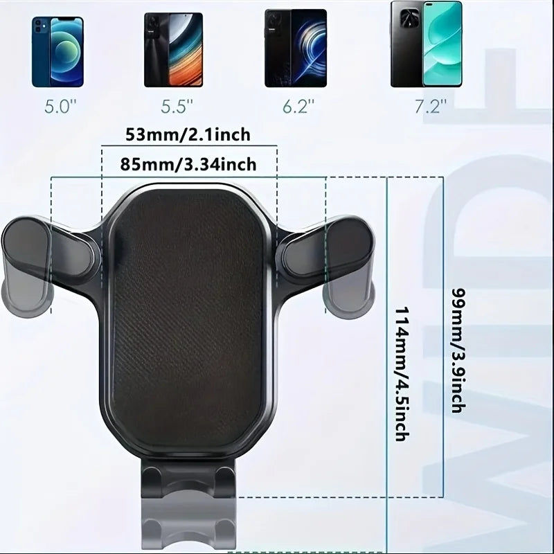 Premium Car Phone Holder Air Vent Clip GPS Mount Stand