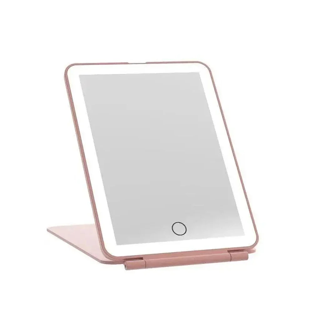 LED Travel Makeup Mirror 3 Light Modes USB Powered, Portable Design, 0.343 kg - SuperSaverAU - view 1