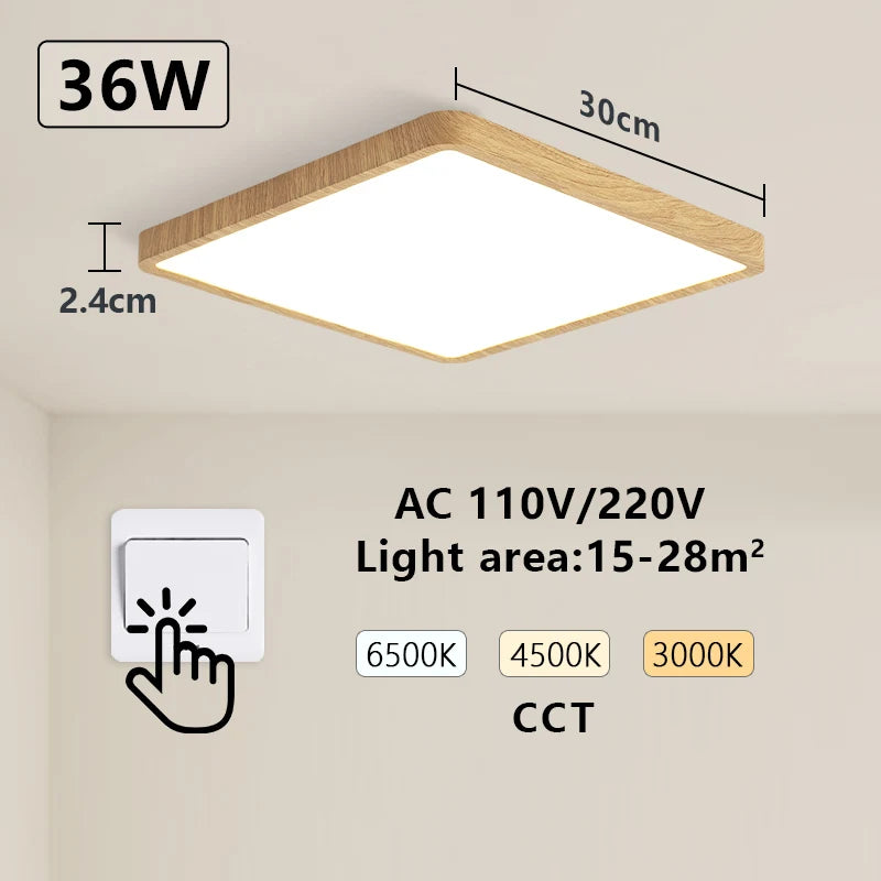 Premium Smart LED Ceiling Lamp with Voice Control - Dimmable