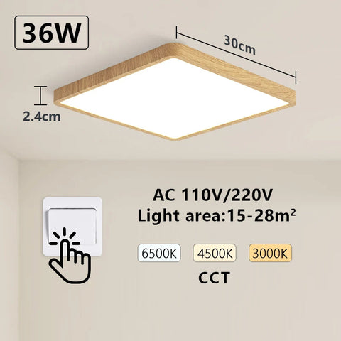 Premium Smart LED Ceiling Lamp with Voice Control - Dimmable