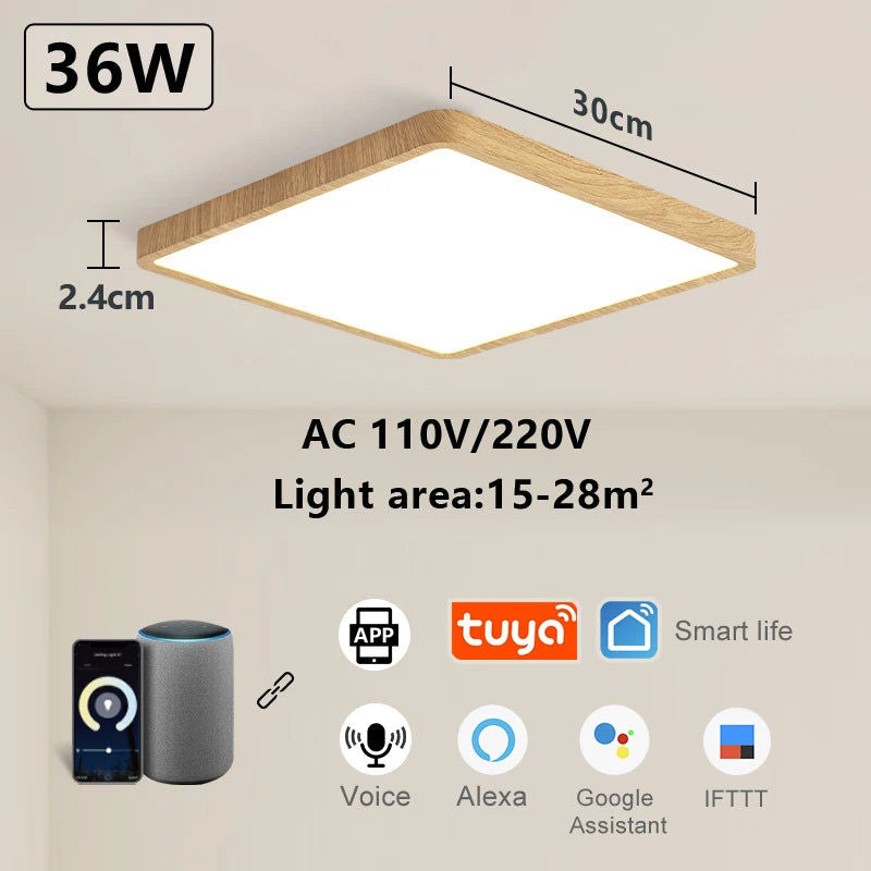 Smart LED Ceiling Lamp Voice Control App - SuperSaverAU - view 1