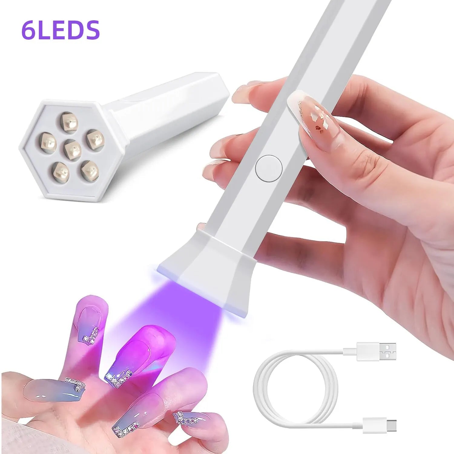 Lightweight UV LED Nail Dryer Lamp - Quick Gel Curing - SuperSaverAU - view 1
