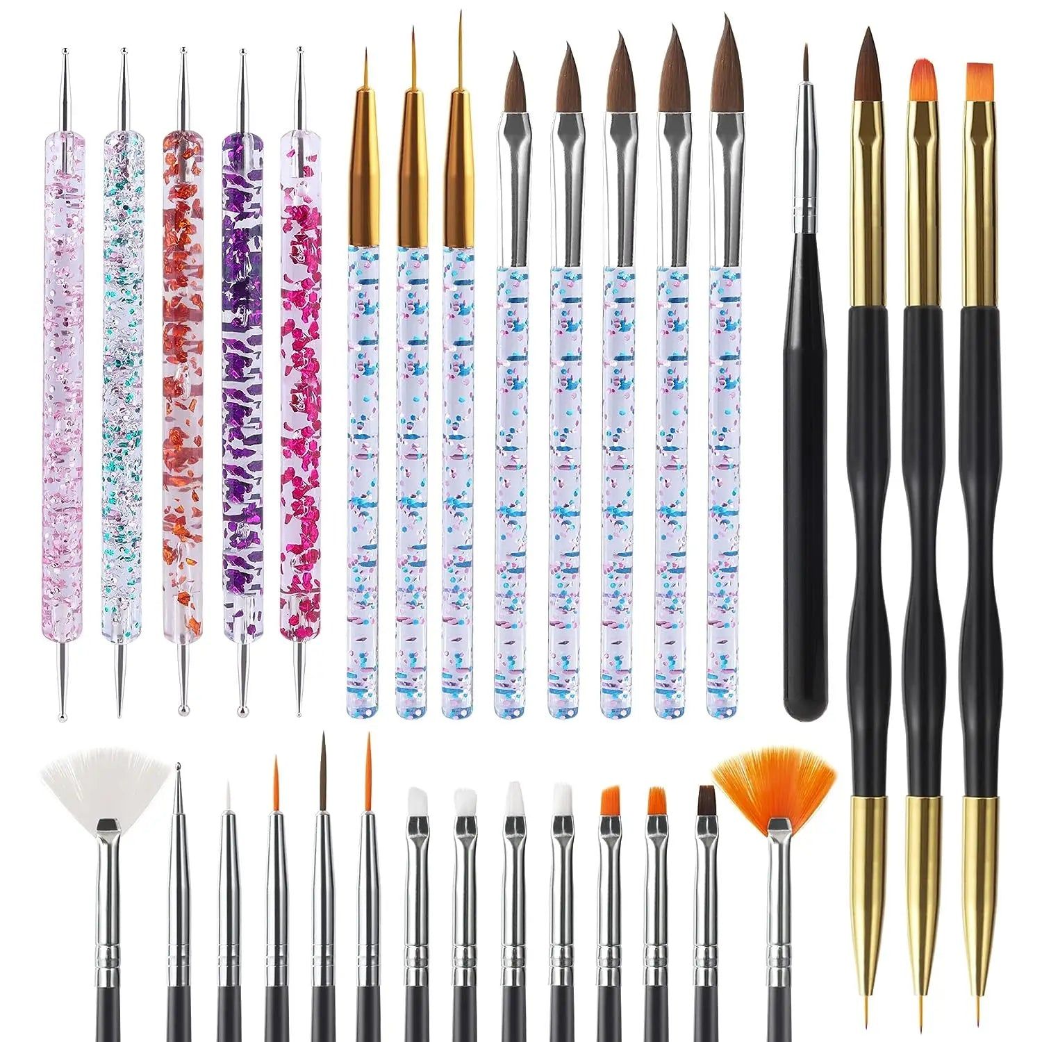 31-Piece Nail Art Brushes and Dotting Tools Set - SuperSaverAU - view 1