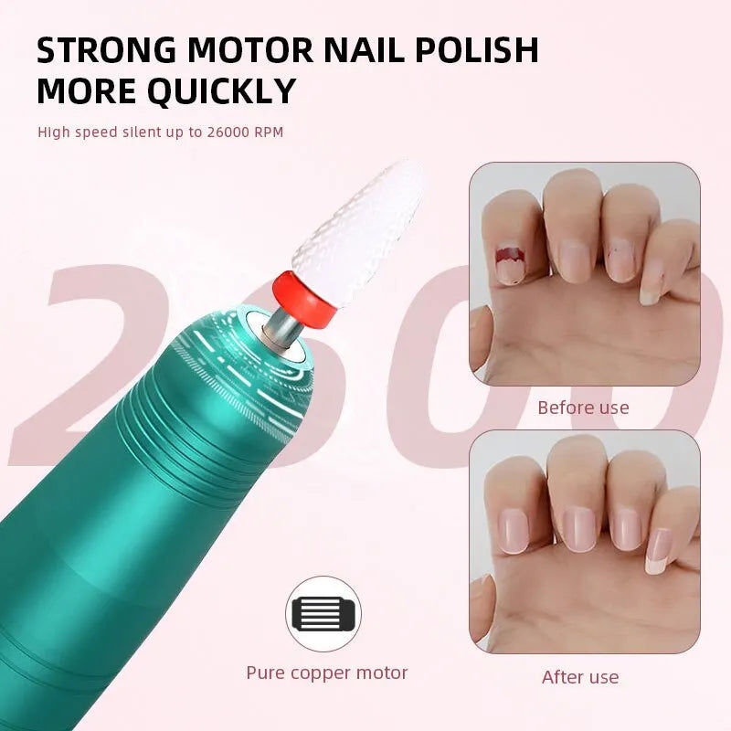 Wireless Nail Drill Pen 35000RPM USB Rechargeable - SuperSaverAU - view 5