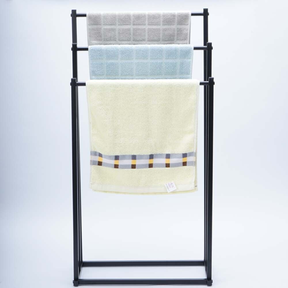3 Tier Metal Towel Rack Freestanding Bathroom Organizer Rail, 30 x 30 x 20 cm, Durable Steel - SuperSaverAU - view 10