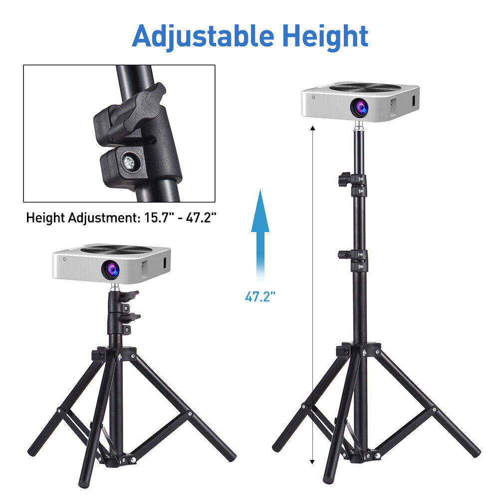 Premium Portable Adjustable Laptop Projector Tripod Stand with Tray