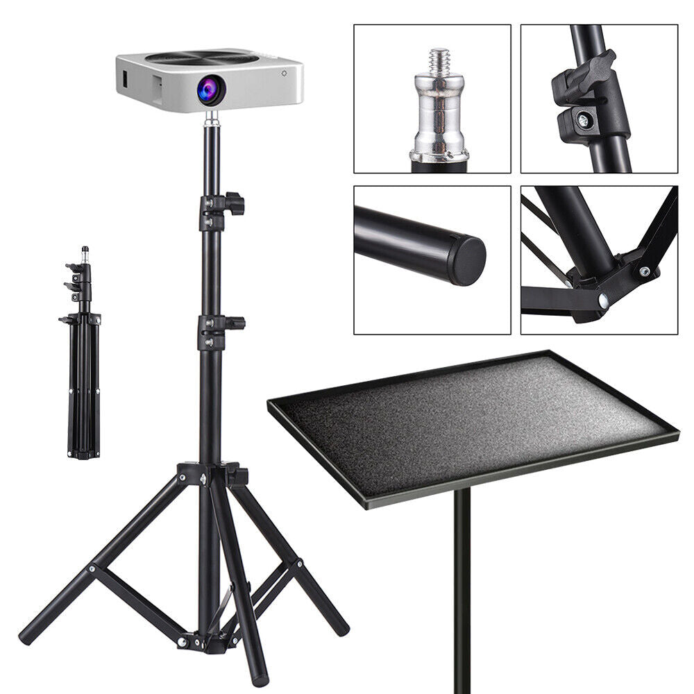 Premium Portable Adjustable Laptop Projector Tripod Stand with Tray