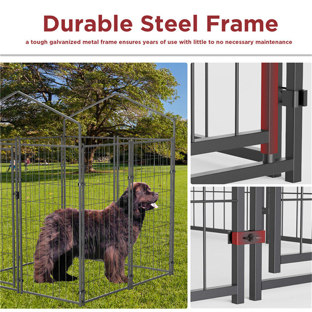 Large Outdoor Dog Kennel 250x120x165cm - Weather-Resistant, Secure, Versatile - SuperSaverAU - view 5