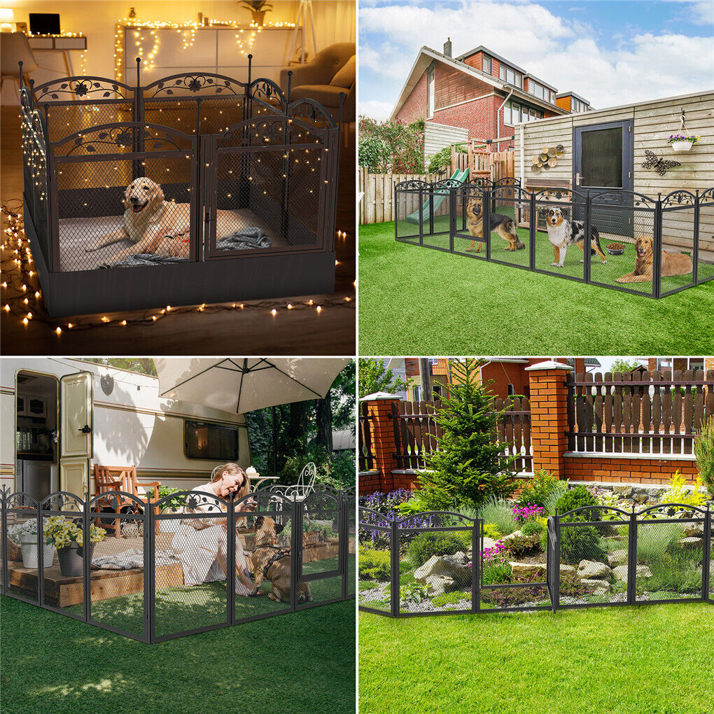 HeavyDuty Metal Dog Playpen 30x30x20 cm with Waterproof Border & Versatile Panels - SuperSaverAU - view 9