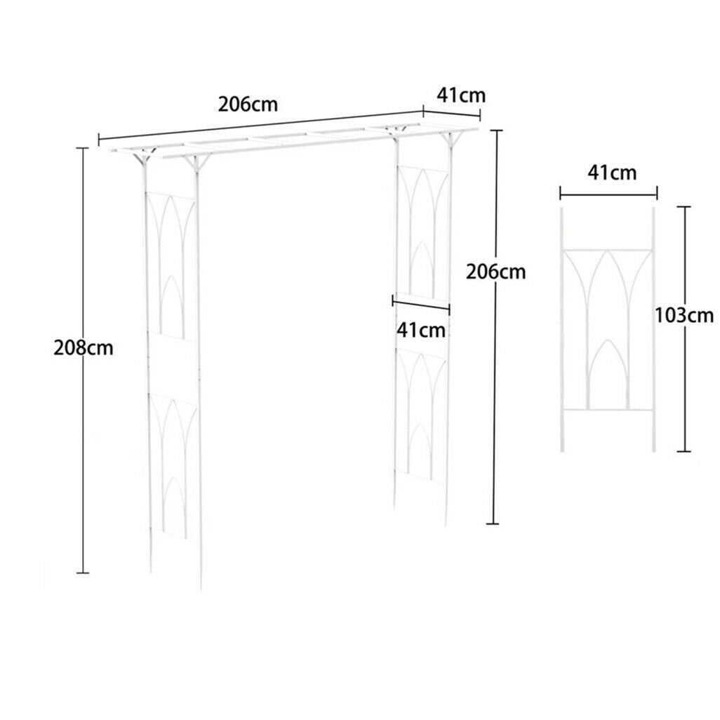 Stereoscopic Metal Garden Arch Arbor Trellis 30x30x20 cm, Durable & Elegant Design - SuperSaverAU - view 9