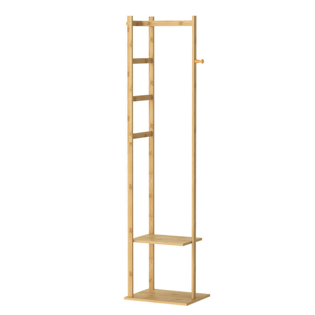 Bamboo Coat & Hat Rack Stand with Shoe Shelf - SuperSaverAU - view 10