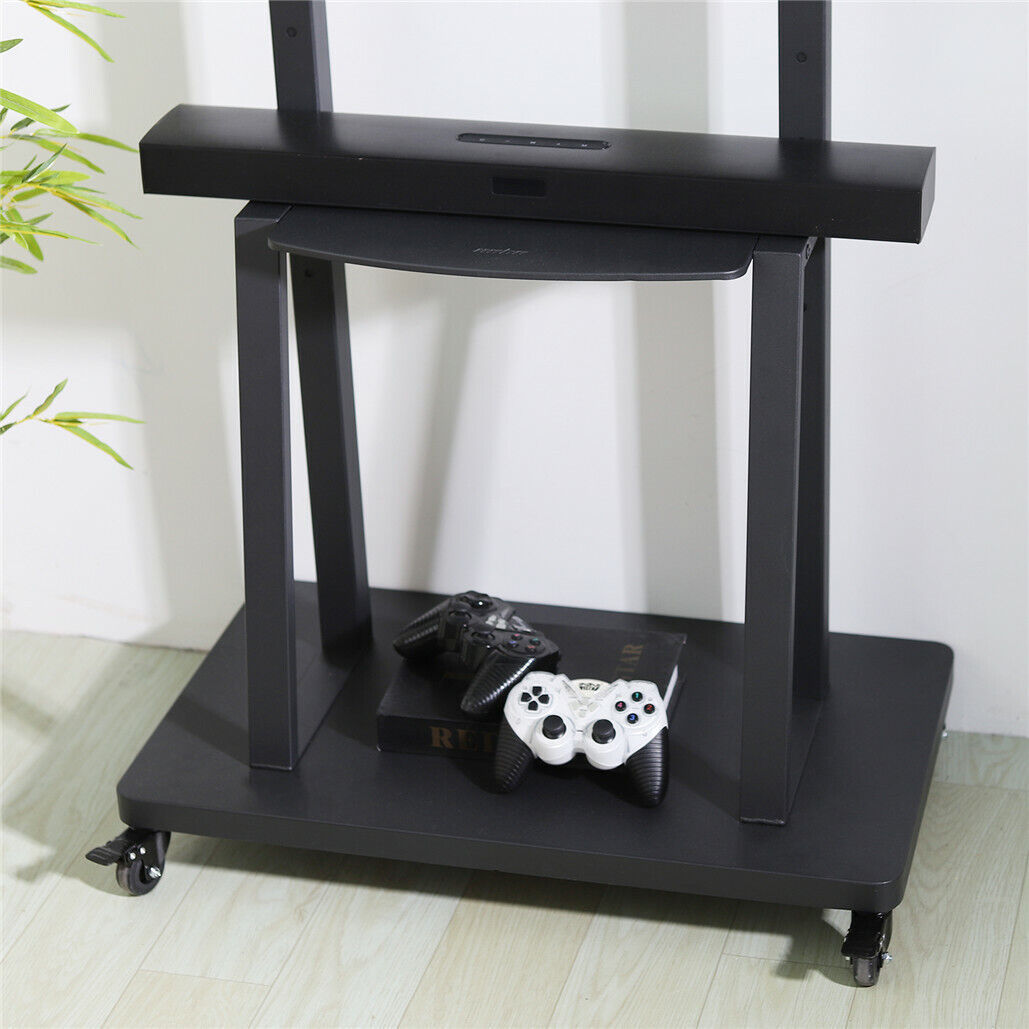 Adjustable Rolling TV Stand 32-80 Inches with 2-Tier Shelf - SuperSaverAU - view 9