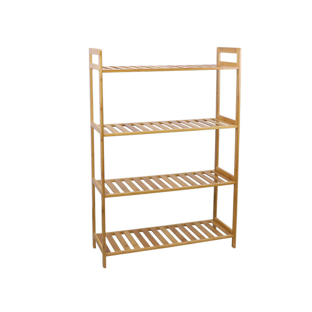 Bamboo 4-Tier Shelving Unit - Eco-Friendly Storage Solution - SuperSaverAU - view 8