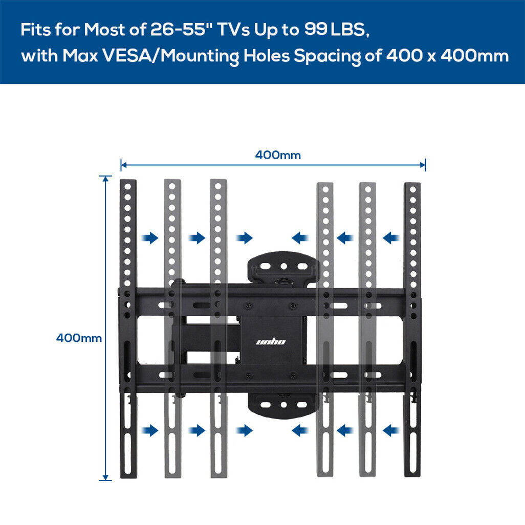 Full Motion TV Wall Mount Bracket for 27-55 inch TVs by Premium - SuperSaverAU - view 8