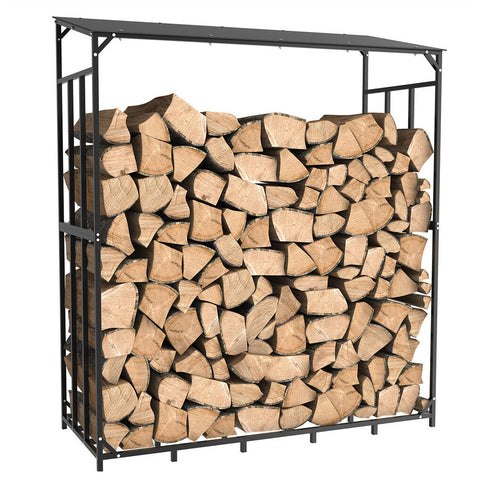 Metal Log Storage Shed - Outdoor Firewood Rack, Weather Resistant - SuperSaverAU - view 1