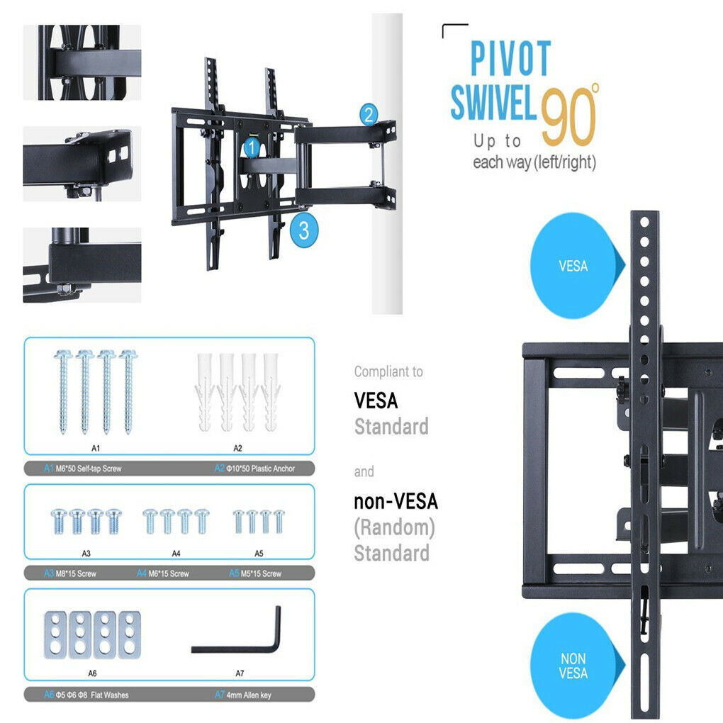 Articulating TV Wall Mount for 32-55 Inch TVs - SuperSaverAU - view 7