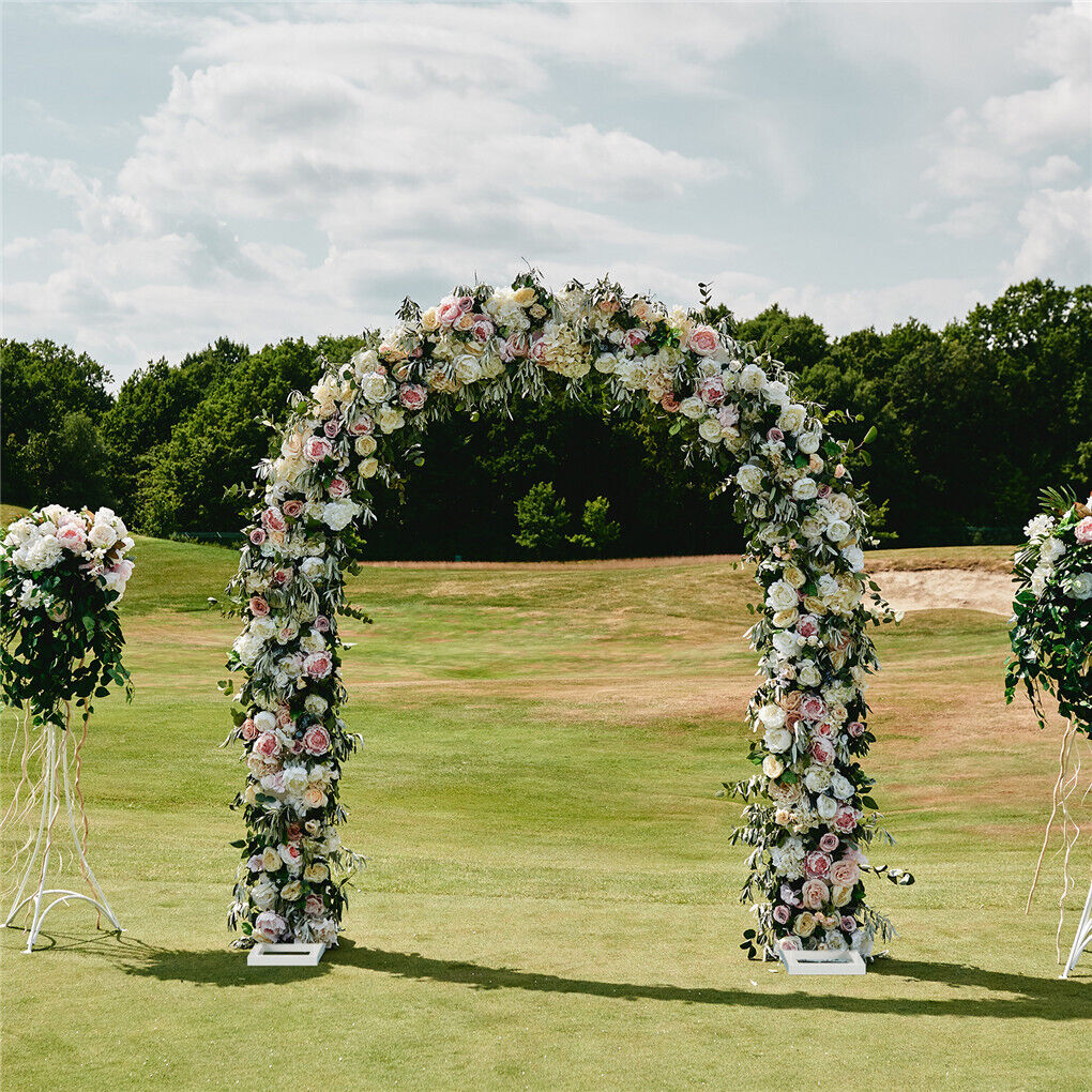 Metal Wedding Arch Garden Arbor Floral Stand 30x30x20 cm, Durable & Elegant - SuperSaverAU - view 6