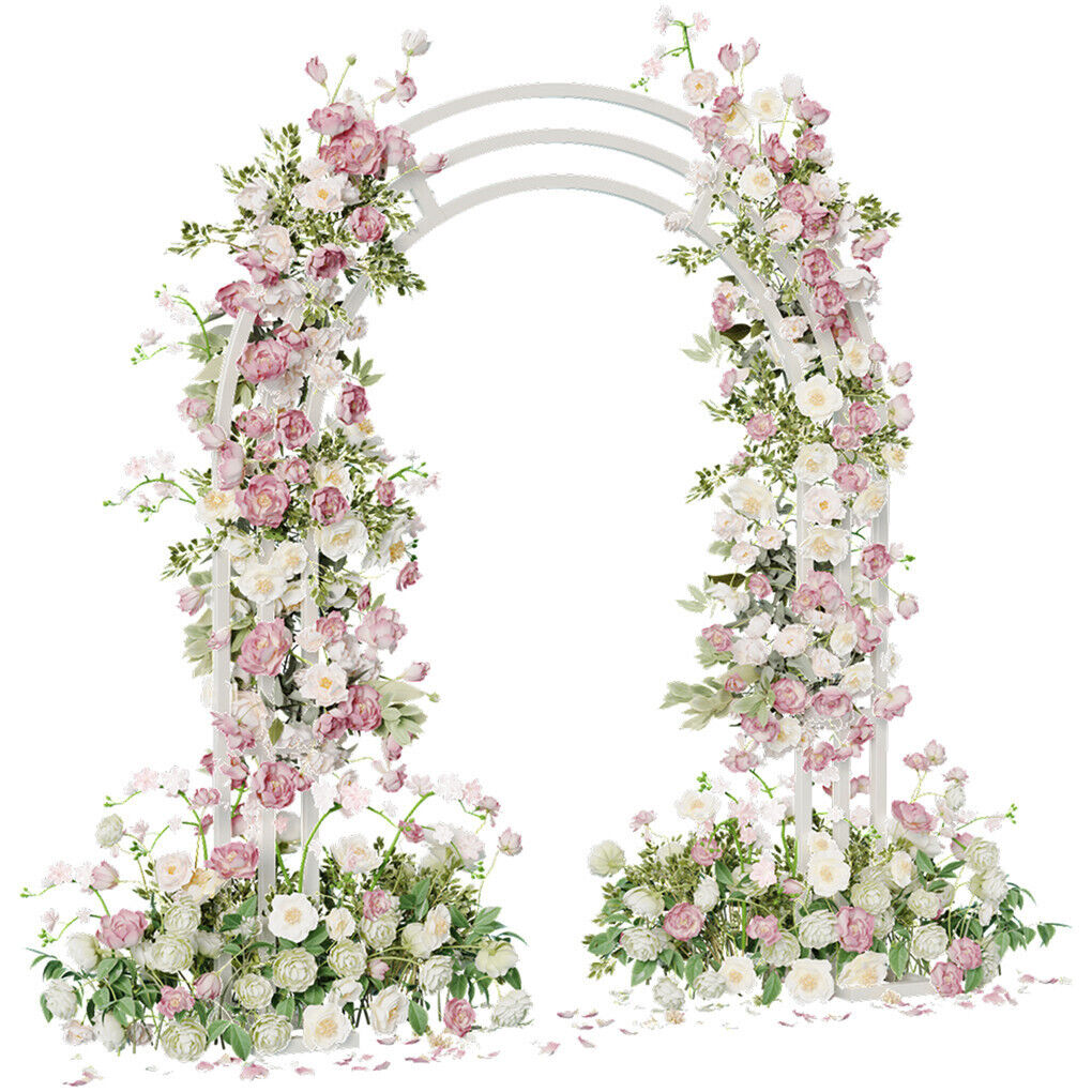 Metal Wedding Arch Garden Arbor Floral Stand 30x30x20 cm, Durable & Elegant - SuperSaverAU - view 8