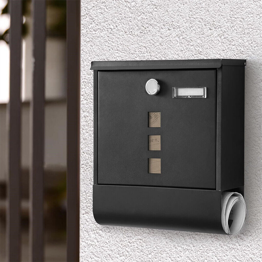 Wall Mounted Lockable Mailbox - Galvanized Steel with Copper Lock - SuperSaverAU - view 5