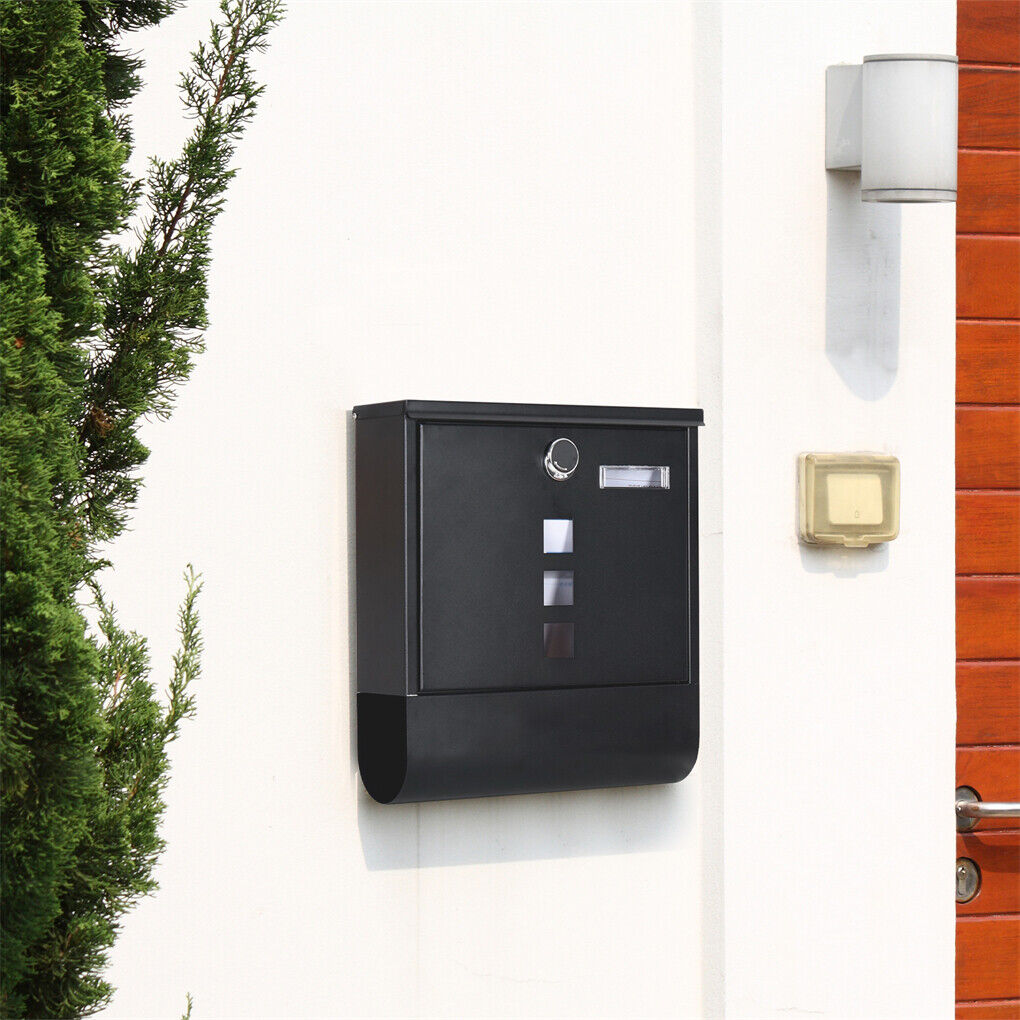Wall Mounted Lockable Mailbox - Galvanized Steel with Copper Lock - SuperSaverAU - view 7