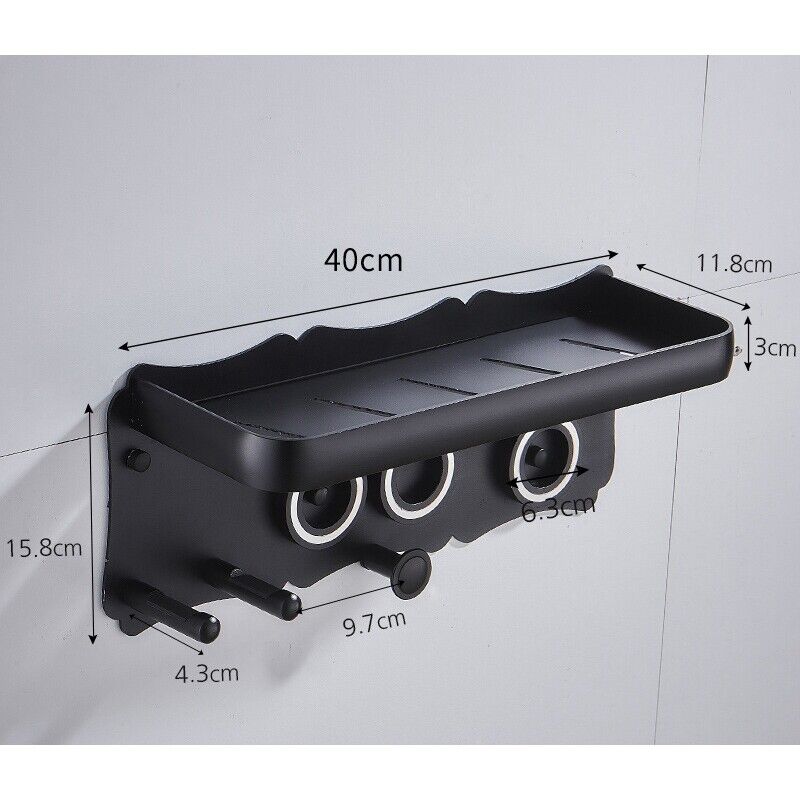 Magnetic Wall Mount for Dyson Hair Dryer - Black Metal Holder - SuperSaverAU - view 2