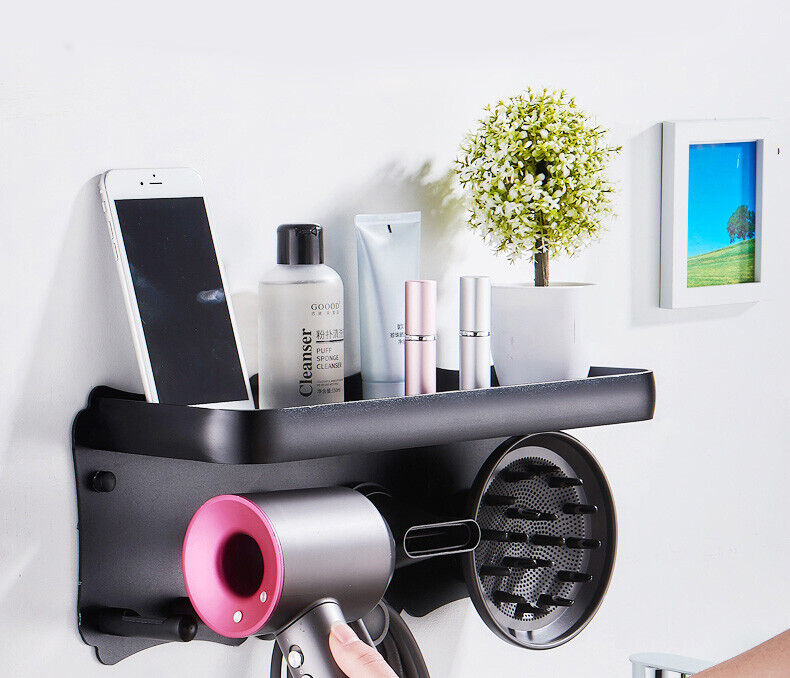 Magnetic Wall Mount for Dyson Hair Dryer - Black Metal Holder - SuperSaverAU - view 4