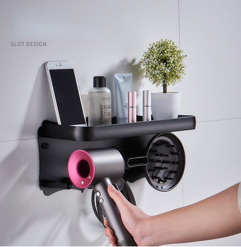 Magnetic Wall Mount for Dyson Hair Dryer - Black Metal Holder - SuperSaverAU - view 5