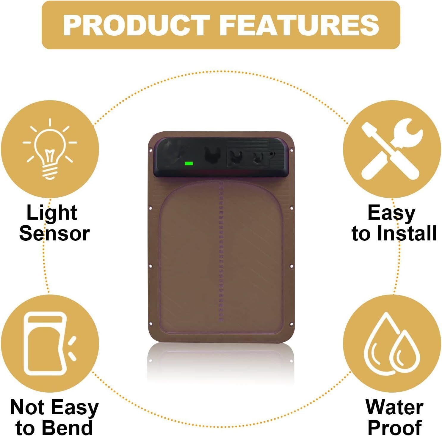 Premium Solar Automatic Chicken Coop Door Opener – Timer & LCD