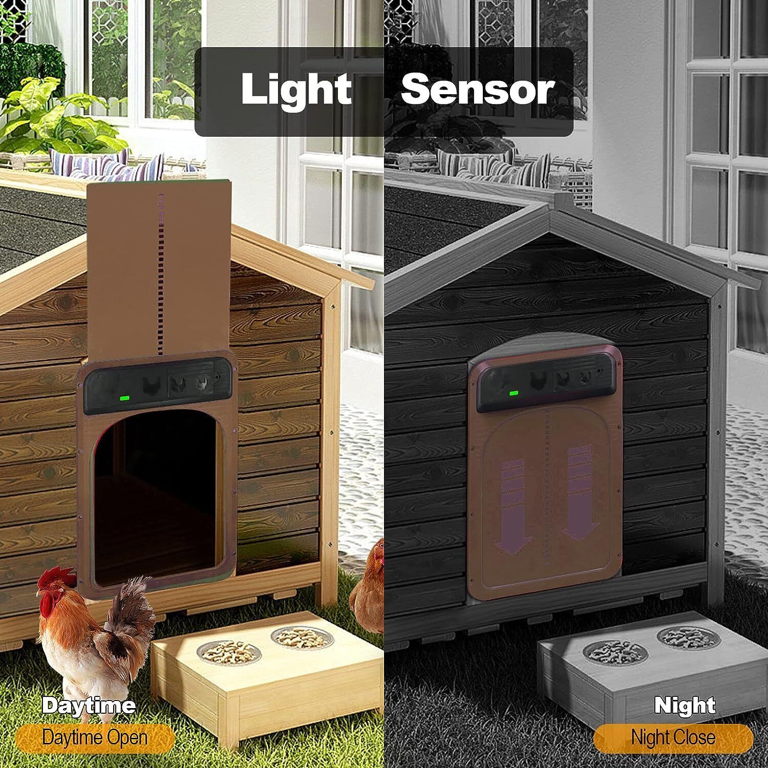 Premium Solar Automatic Chicken Coop Door Opener – Timer & LCD