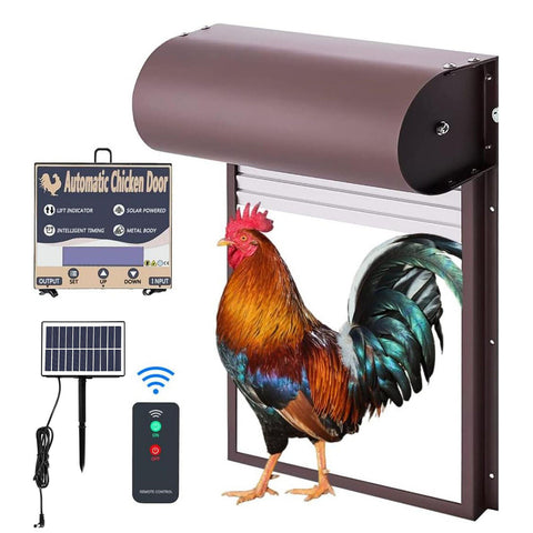 Premium Automatic Chicken Coop Door Opener – Light Sensor & Remote