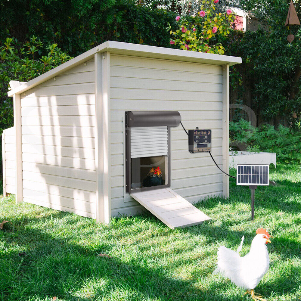 Premium Automatic Chicken Coop Door Opener – Light Sensor & Remote