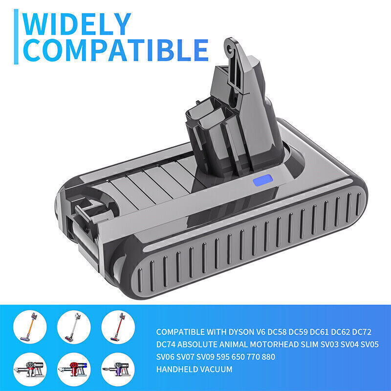 Premium 9500mAh Replacement Battery for Dyson V6 SV03 SV04 DC58 DC61 DC62