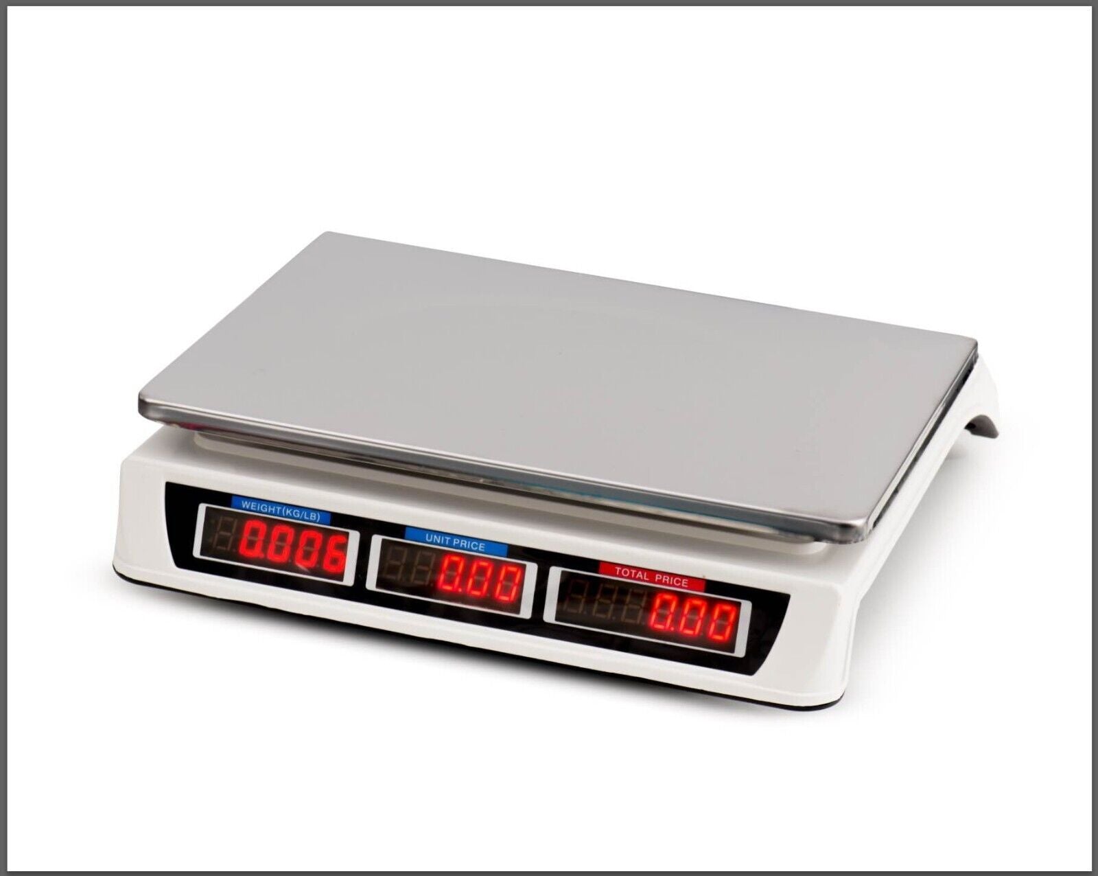 Digital Kitchen Scale 40KG 1g Increment White - Large LCD, Waterproof, 140h Battery - SuperSaverAU - view 5