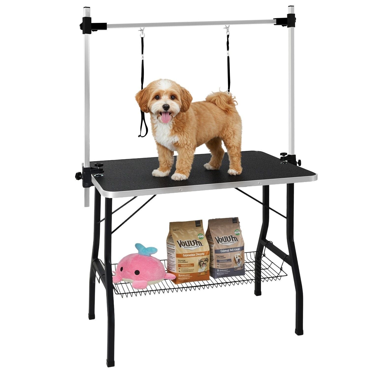 Premium Foldable Adjustable Pet Grooming Table with Anti-Slip Surface