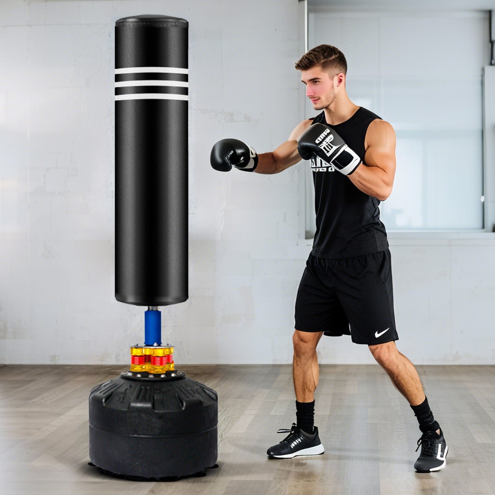 Punching Bag Stand 175cm - Freestanding Boxing Training for All Ages - SuperSaverAU - view 10
