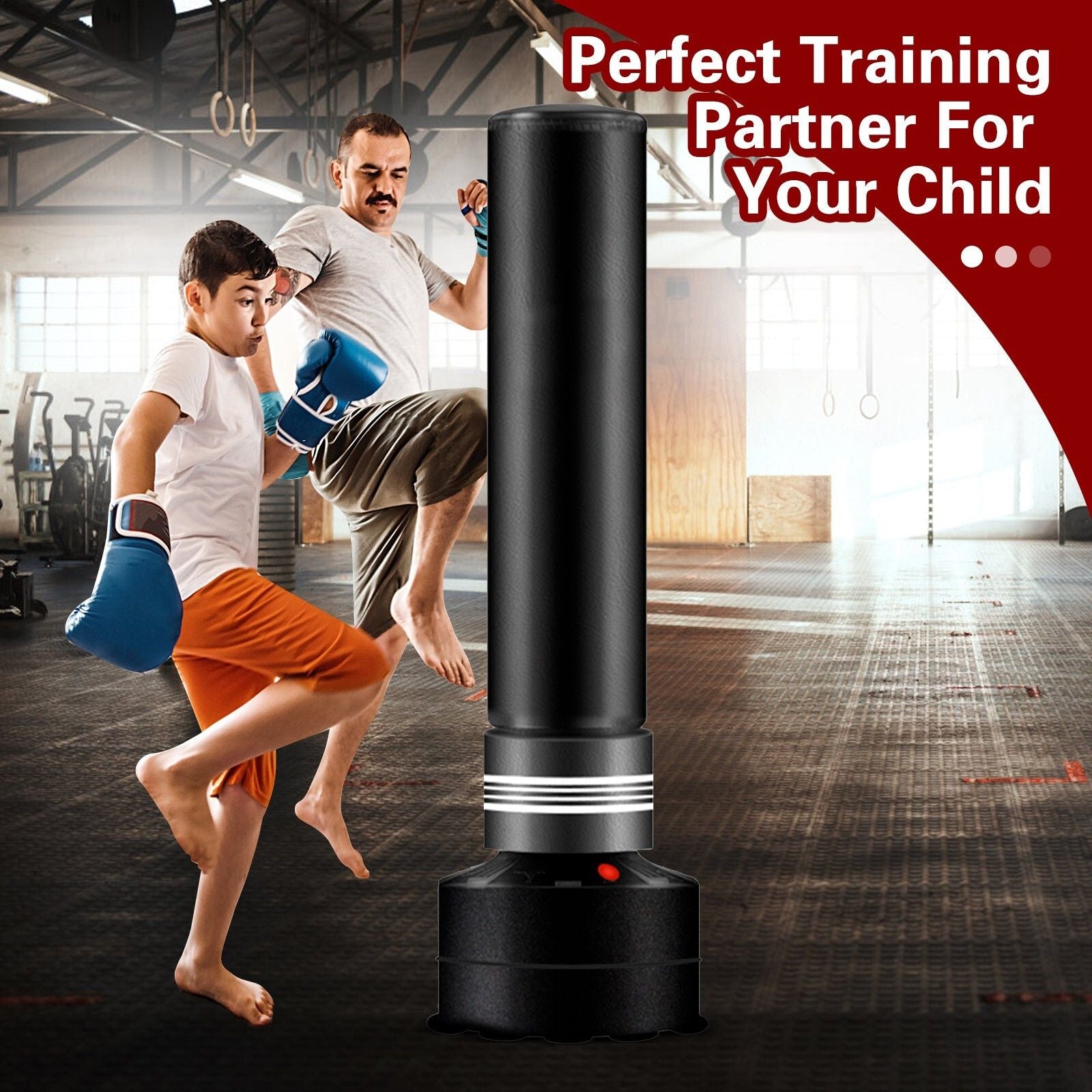 Premium Freestanding Boxing Bag with Fillable Stable Base - 170cm